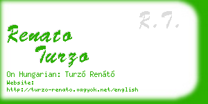 renato turzo business card