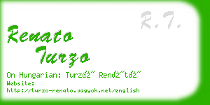 renato turzo business card